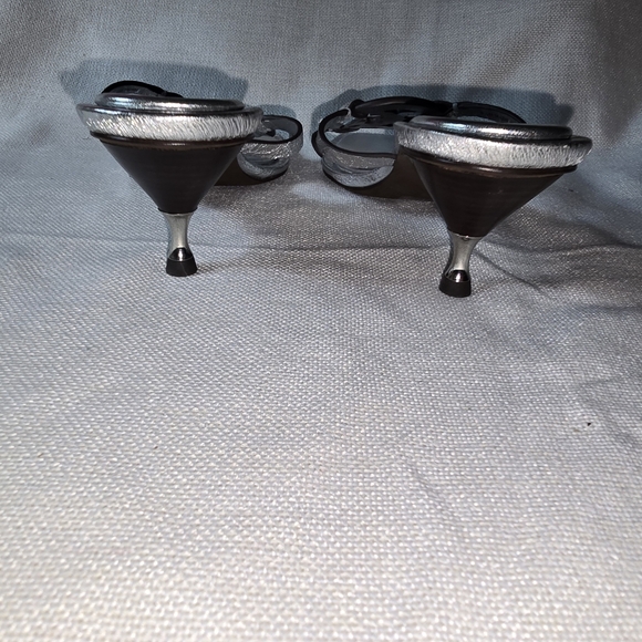 Tory Burch Miller Bombe Silver Women's Sandals Kitten Heel Size 6.5M NWOT - Picture 8 of 16